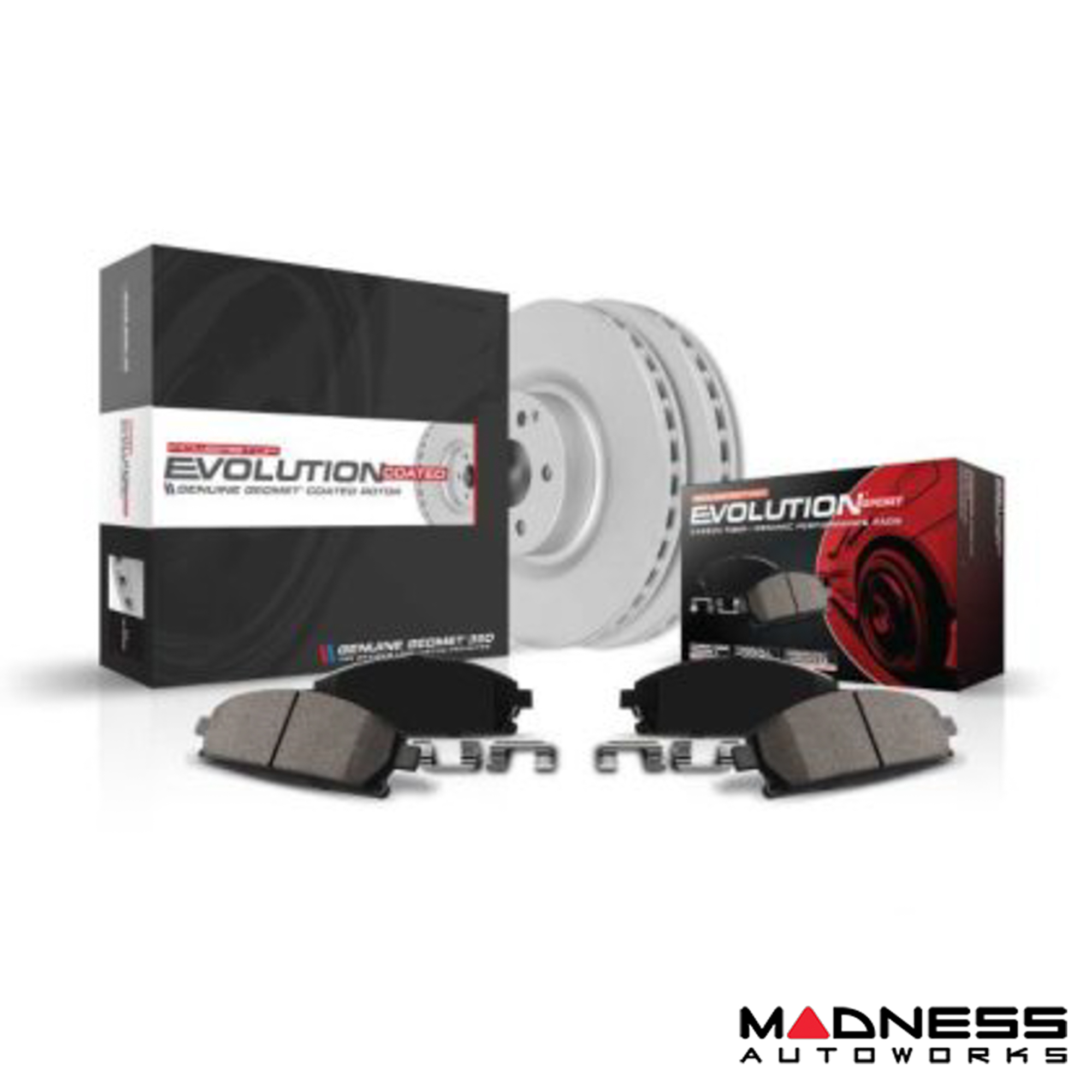 Jaguar XE Brake Pad + Rotor Kit - Rear - Z23 - Evolution Sport - Coated - Powerstop 